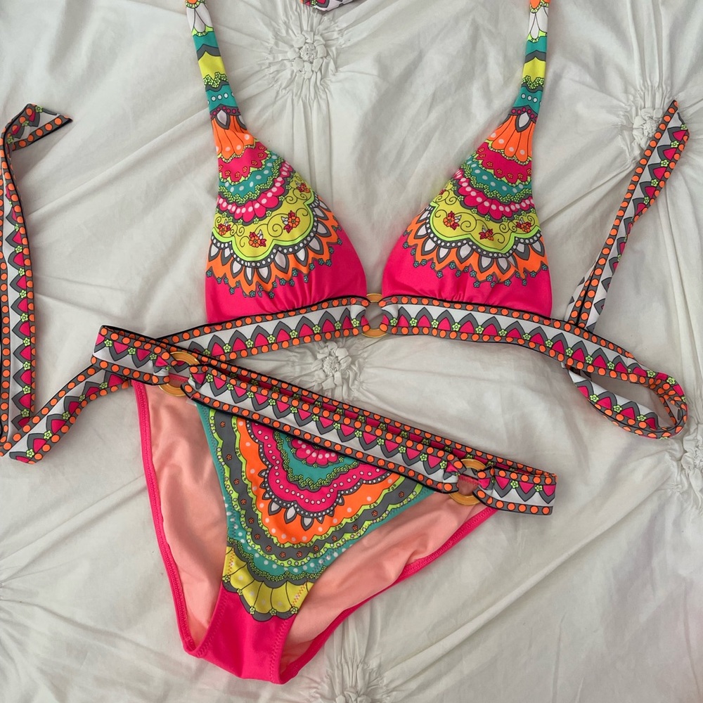 Victoria’s Secret Paisley Halter Bikini Set